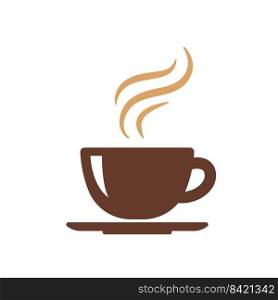 simple coffee cup vector For the hot drink menu in the cafe
