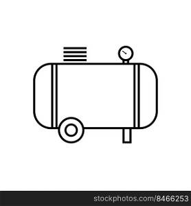 simple compressor icon illustration design