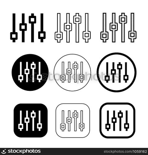 Simple control icon sign design