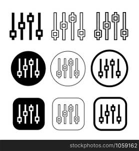 Simple control icon sign design