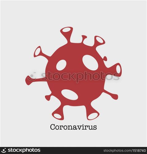 Simple corona virus logo with charactor