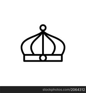 simple crown line icon