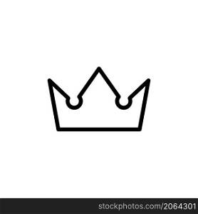 simple crown logo line style