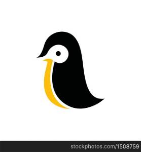 Simple Cute Little Penguin Wildlife Logo Icon