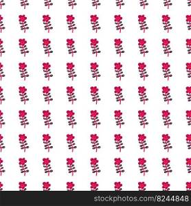Simple daisy flower seamless pattern. Floral wallpaper. Cute ditsy print. Great for fabric design, textile print, wrapping, cover. Vector illustration.. Simple daisy flower seamless pattern. Floral wallpaper. Cute ditsy print.