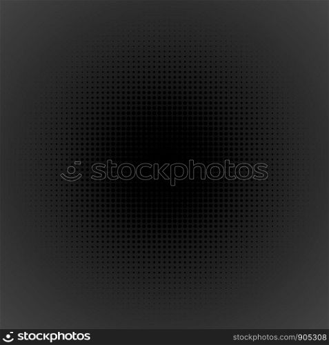 Simple Dark Abstract Background with Halftone Dots texture. Vector illustration