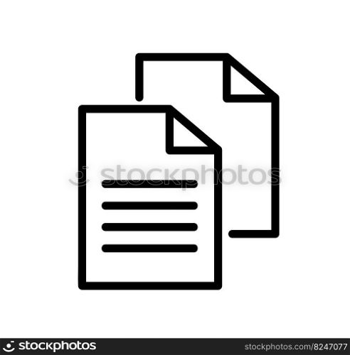 simple document icon. vector illustration