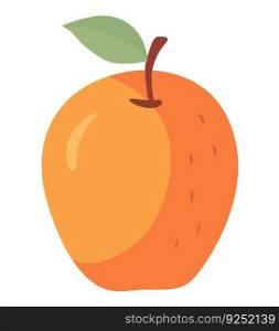 Simple doodle apple fruit. Vector Illustration EPS10. Simple doodle apple fruit on white. Vector Illustration