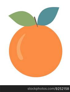 Simple doodle orange fruit. Vector Illustration EPS10. Simple doodle orange fruit on white. Vector Illustration