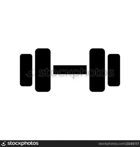 simple dumbbell icon vector illustration design