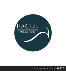 simple eagle logo vector illustration design template - vector