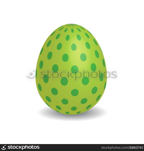 Simple Easter egg with dots