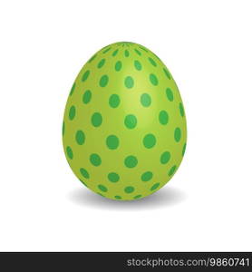Simple Easter egg with dots
