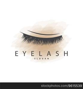 Simple Eyelash Logo Minimalist Abstract Design Templet Illustration Symbol