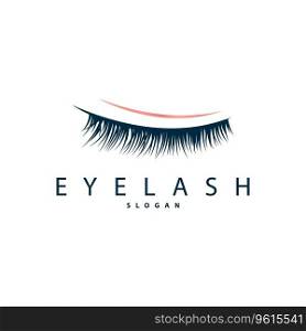 Simple Eyelash Logo Minimalist Abstract Design Templet Illustration Symbol