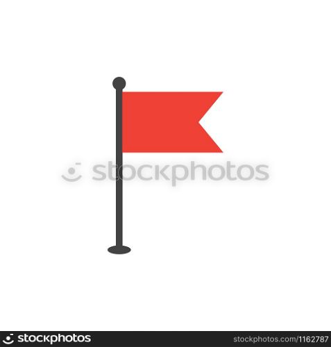 Simple flat flag icon graphic design template vector illustration. Simple flat flag icon graphic design template vector