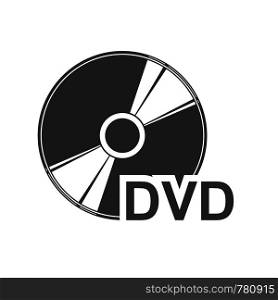 Simple flat icon of a DVD disc to design and execution.