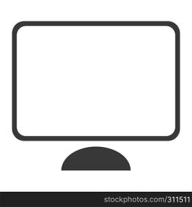 Simple flat vector design of a computer icon