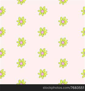 Simple Flower Seamless Pattern Background. Vector Illustration EPS10. Simple Flower Seamless Pattern Background. Vector Illustration