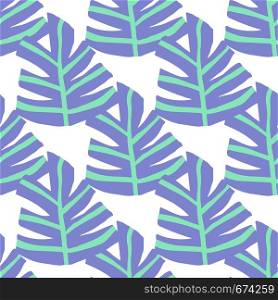 Simple freehand winter leaves seamless pattern. Exotic plant texture. Winter design for fabric, textile print, wrapping paper, textile. Simple freehand winter leaves seamless pattern. Exotic plant texture.