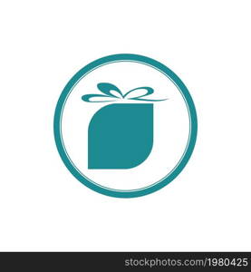 simple Gift Logo Simbol Desain Template Vektor