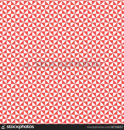 Simple grid red triangle background pattern Vector Image
