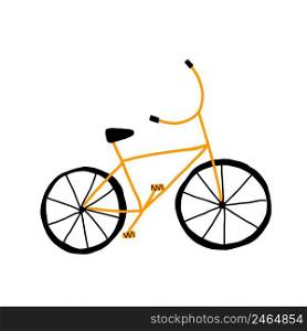 Simple hand drawn doodle of a bicycle, vector. Simple hand drawn doodle of a bicycle, vector illustration