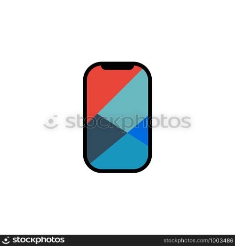 Simple Handphone gadget logo technology vector icon illustration design