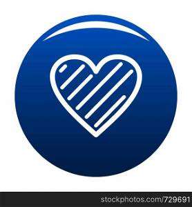 Simple heart icon. Simple illustration of simple heart vector icon for any design blue. Simple heart icon vector blue