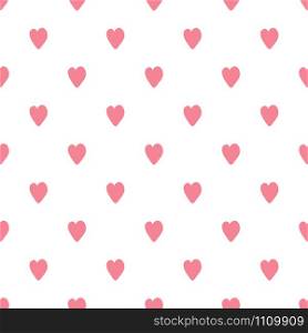 Simple hearts seamless pattern. Valentines Day backdrop. Wedding template. Design for fabric, textile print, wrapping paper, children textile. Vector illustration. Simple hearts seamless pattern. Valentines Day backdrop.