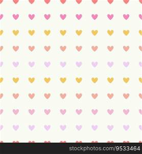 Simple hearts seamless vector pattern. Valentines day background