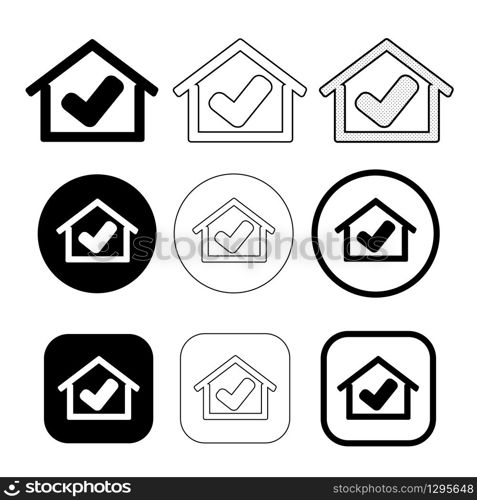 Simple home icon sign design