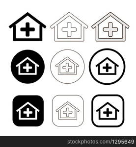 Simple home icon sign design