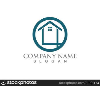 Simple House Home Real Estate Logo Icons. Simple House Home Real Estate Logo