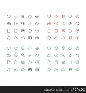 Simple Icon Set Vector Template Illustration Design. Vector EPS 10.