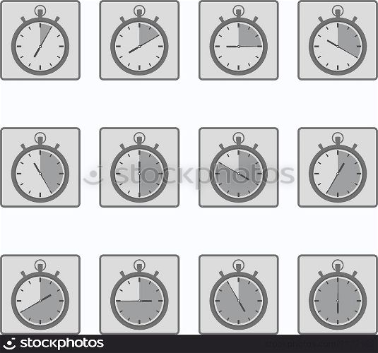 Simple icons of timers