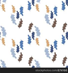 Simple leaves seamless pattern. Backdrop for textile or book covers, wallpapers, design, graphic art, wrapping. Simple leaves seamless pattern. Backdrop for textile