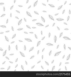 Simple leaves seamless pattern. Leaf background. Abstract foliage wallpaper. Vintage engraved style. Vector illustration. Simple leaves seamless pattern. Leaf background. Abstract foliage wallpaper.