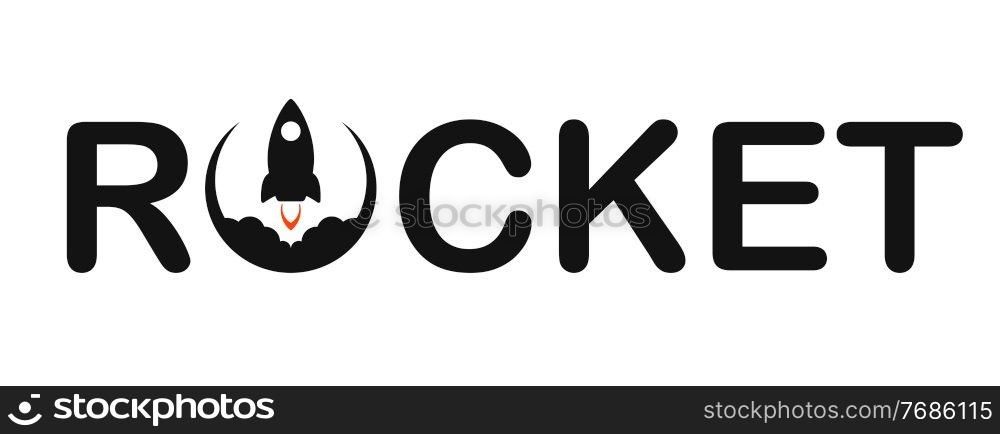 Simple Line Icon rocket, start up business sign. Vector Illustration. Simple Line Icon rocket, start up business sign. Vector Illustration EPS10