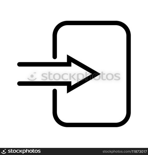 Simple linear paste icon, document information insert paste data