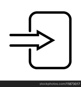 Simple linear paste icon, document information insert paste data
