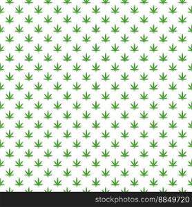 Simple marijuana leaf hemp cannabis pattern vector image