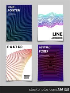 Simple minimal geometric vector backgrounds with modern line shapes. Banners with geometric color linear trendy graphic illustration. Simple minimal geometric vector backgrounds with modern line shapes