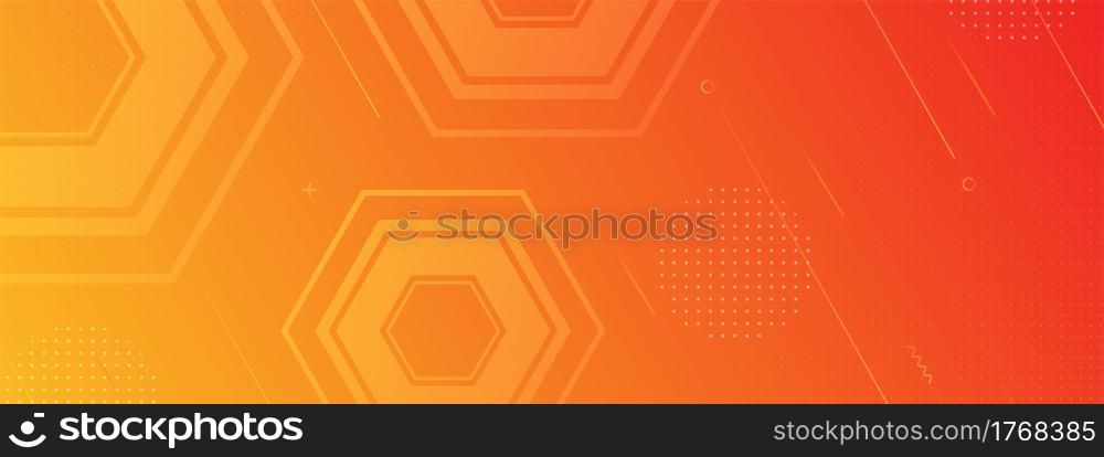 Simple Minimalism Orange with Modern Geometric Shape Combination Background Design. Graphic Design Element.