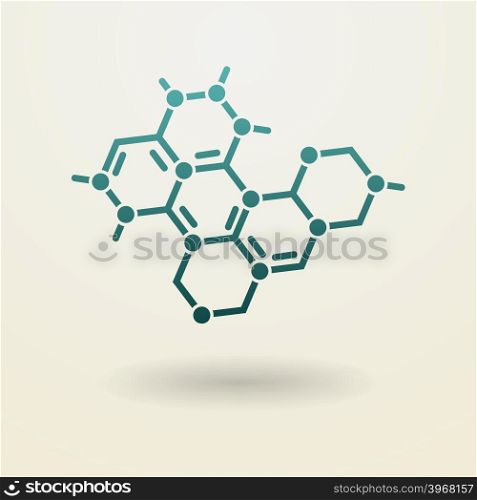 Simple molecule icon Vector illustration. Eps 10. Simple molecule icon