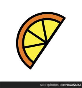 Simple orange icon isolated on a white background. Vector illustration. Simple orange icon. Vector illustration