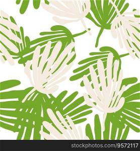 Simple organic shape seamless pattern. Tropical leaves background. Matisse inspired decoration wallpaper. Floral backdrop. Design for fabric , textile print, surface, wrapping, cover.. Simple organic shape seamless pattern. Tropical leaves background. Matisse inspired decoration wallpaper.