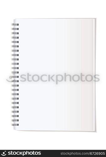 Simple paper office supplies note pad spiral bound