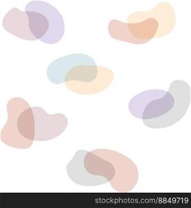 Simple pastel shapes minimal badge collection vector image