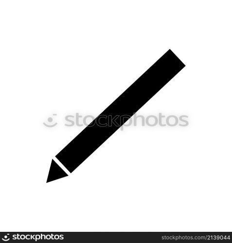 Simple pen icon. Education tool. Flat design. Write process. Black silhouette. Vector illustration. Stock image. EPS 10.. Simple pen icon. Education tool. Flat design. Write process. Black silhouette. Vector illustration. Stock image.